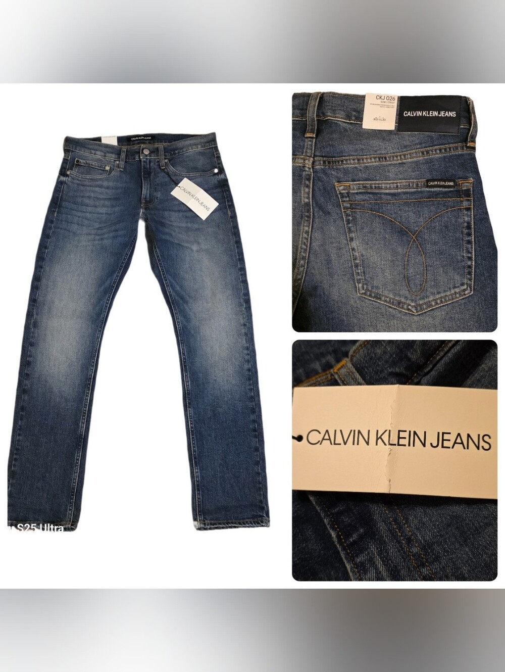 Calvin Klein Jeans Modern Classics Slim Leg Denim 29x 30 NWT